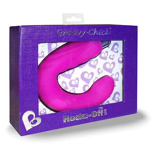 Rocks-Off Vibrator Groovy Chick Silicone 80mm Bullet Pink + EXTRA BATERRY