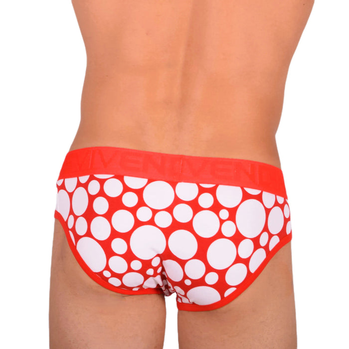 Modus Vivendi Brief Polka dot Slip Pour Homme Rouge 08812 39