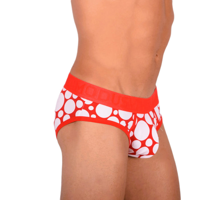 Modus Vivendi Brief Polka dot Slip Pour Homme Rouge 08812 39