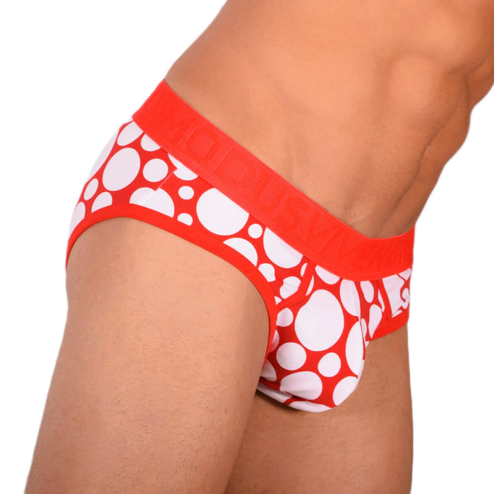 Modus Vivendi Brief Polka dot Slip Pour Homme Rouge 08812 39