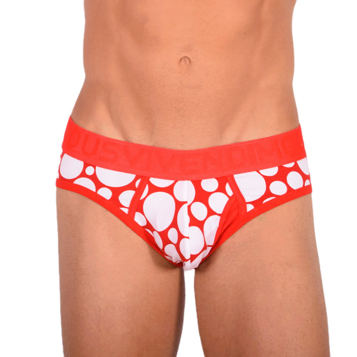 Modus Vivendi Brief Polka dot Slip Pour Homme Rouge 08812 39