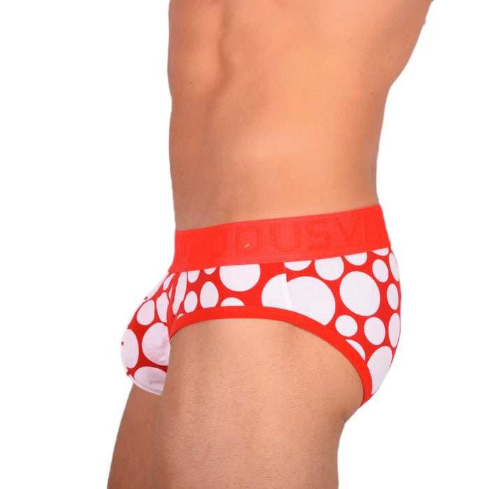 Modus Vivendi Brief Polka dot Slip Pour Homme Rouge 08812 39