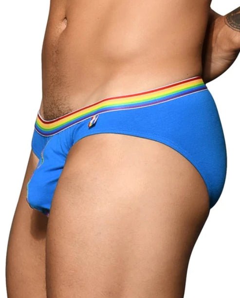 1 - Small ANDREW CHRISTIAN Boy Pride Rainbow Aqua Brief Fun 81