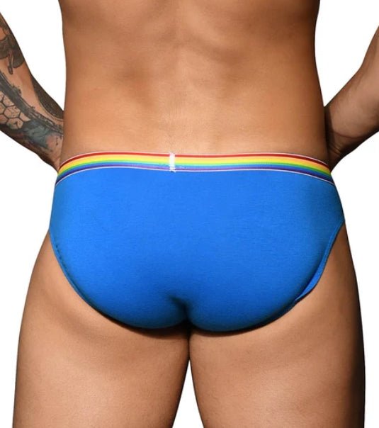 1 - Small ANDREW CHRISTIAN Boy Pride Rainbow Aqua Brief Fun 85