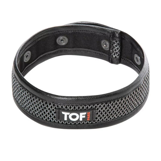 (1) TOF PARIS 3D Armband Mesh Snap Button Silver 89 - SexyMenUnderwear.com