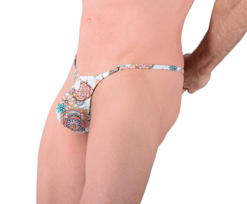 Small SMU Gardens Swim and Tanning O-Ring Thong 100646 MX9