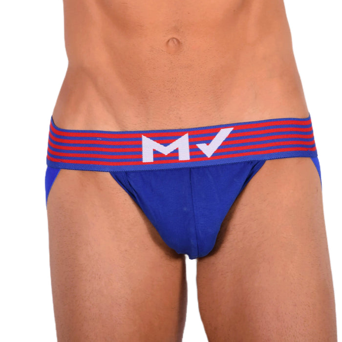 Jockstrap Modus Vivendi Jock Marine Qualité Supérieure Coton Elastan Bleu 10815 14