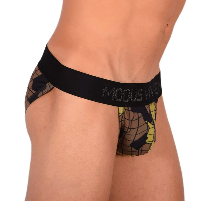 Modus Vivendi Tanga-Brief Camo Army Trapped Luxury Lurex Kaki 11012 8