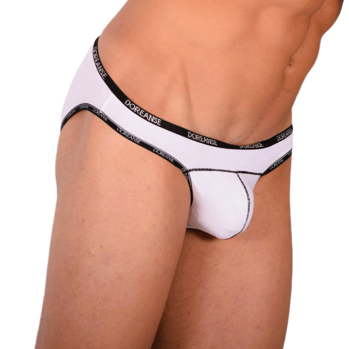 DOREANSE Slip de bikini Feel Naked pour homme Blanc 1215 19