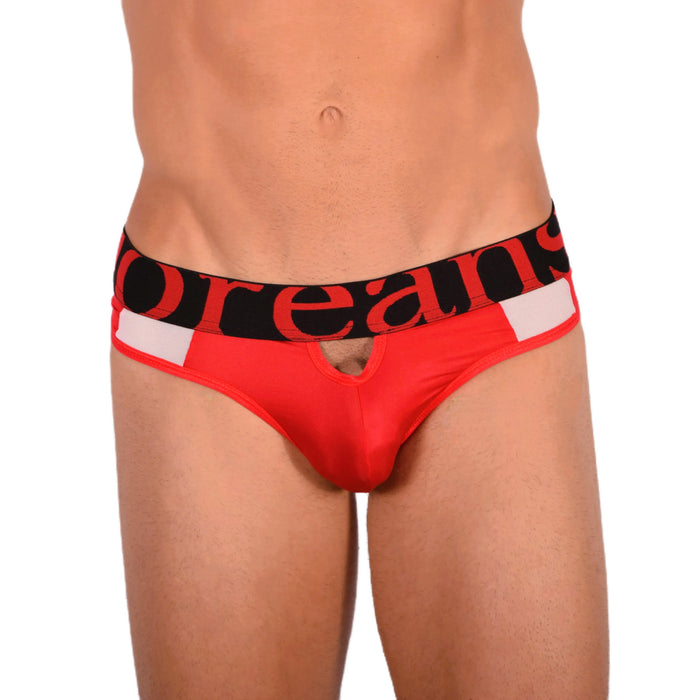 Doreanse Window Thong String taille basse doux et élégant Rouge 1224 18