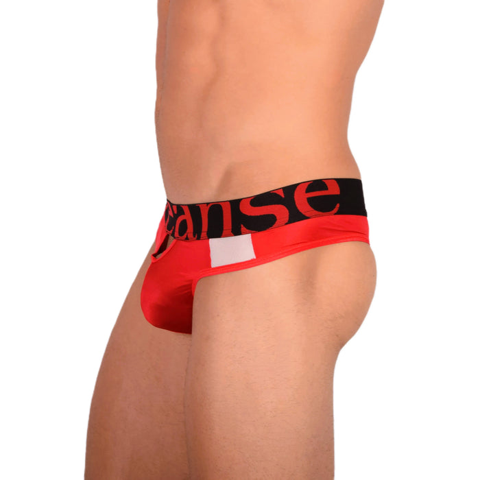 Doreanse Window Thong String taille basse doux et élégant Rouge 1224 18