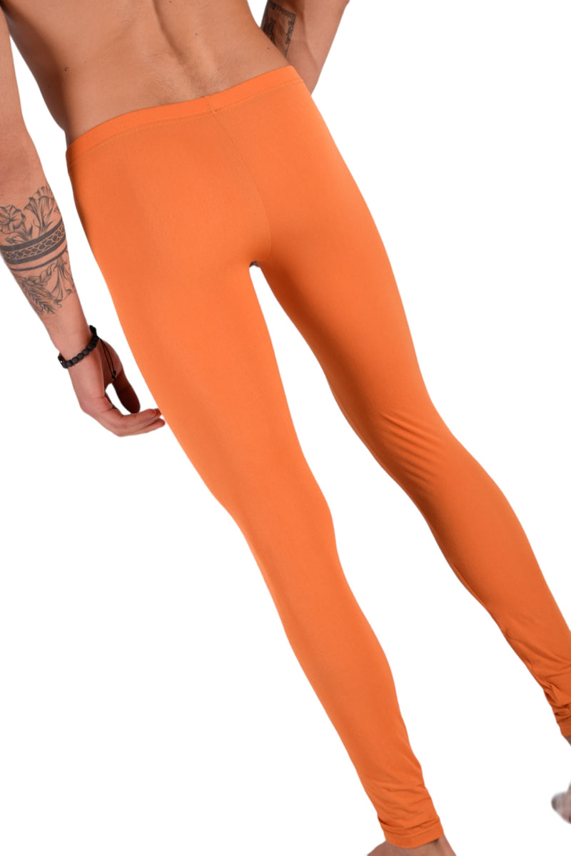 SMU Mens Legging Tight Fit Smoothie Orange S/M 12565 MX8
