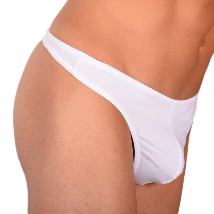 DOREANSE Cotton Modal Mens Thong Underwear For Men White 1280 12