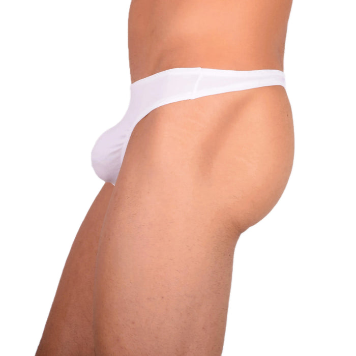 DOREANSE Cotton Modal Mens Thong Underwear For Men White 1280 12