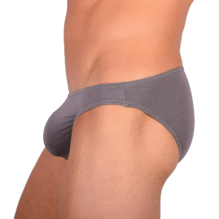 DOREANSE Micro Slip Homme Sexy Mode Coton Modal Lycra Slip Gris 1281 13