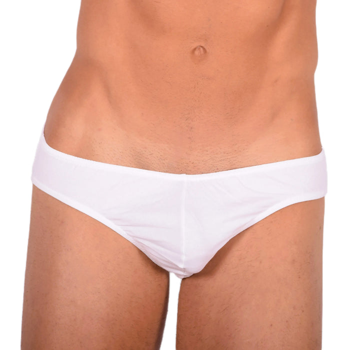 DOREANSE Micro Brief Basic Mens Slip Homme Sous-vêtements décontractés Blanc 1281 13