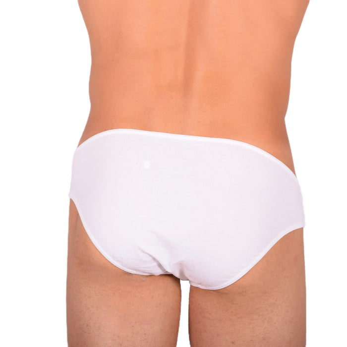 DOREANSE Micro Brief Basic Mens Slip Homme Sous-vêtements décontractés Blanc 1281 13