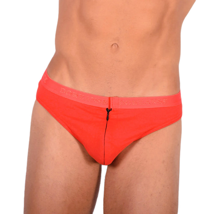 DOREANSE String Zippé Super Doux Rouge 1354 13