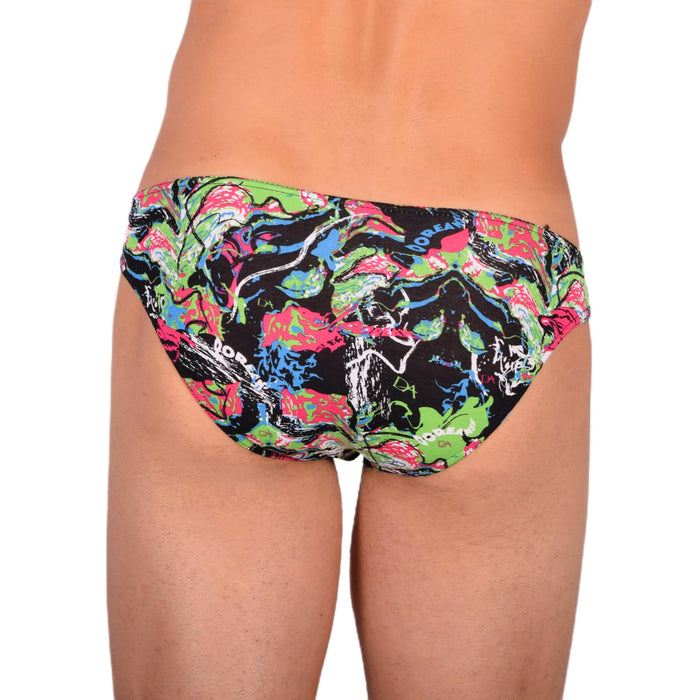 Doreanse Flamingo Splash Paint Print Slip décontracté pour Homme 1361 8