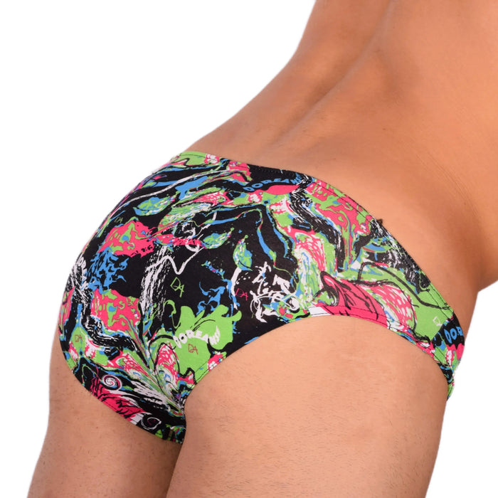 Doreanse Flamingo Splash Paint Print Slip décontracté pour Homme 1361 8