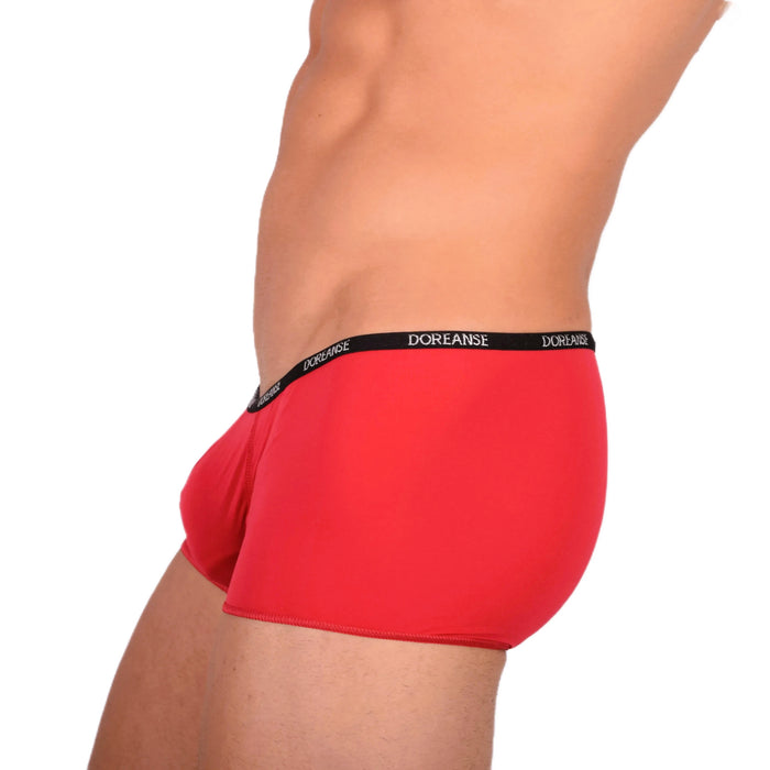 DOREANSE Mens Boys mini Boxer Short Thin fabric Red 1590 9