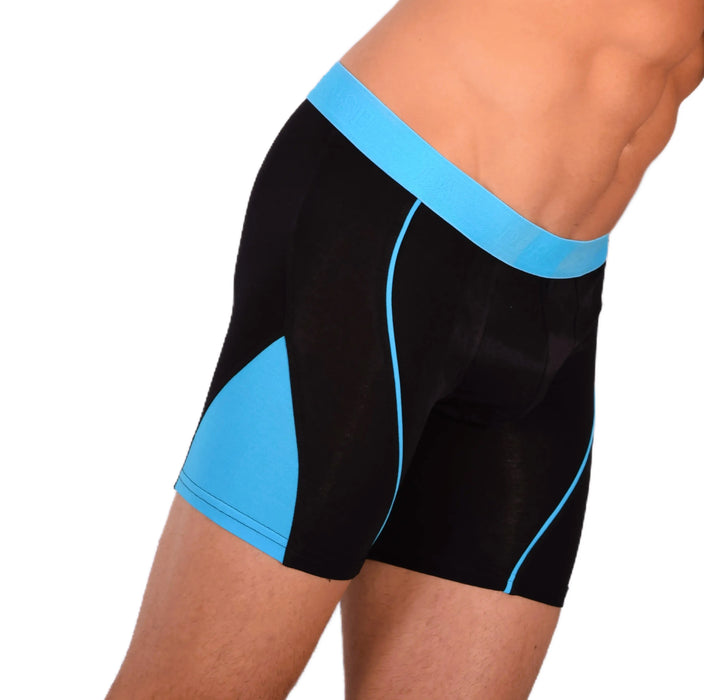 Doreanse Boxer Brief Micro Modal Soft Casual  Black-Blue Combo 1754 10