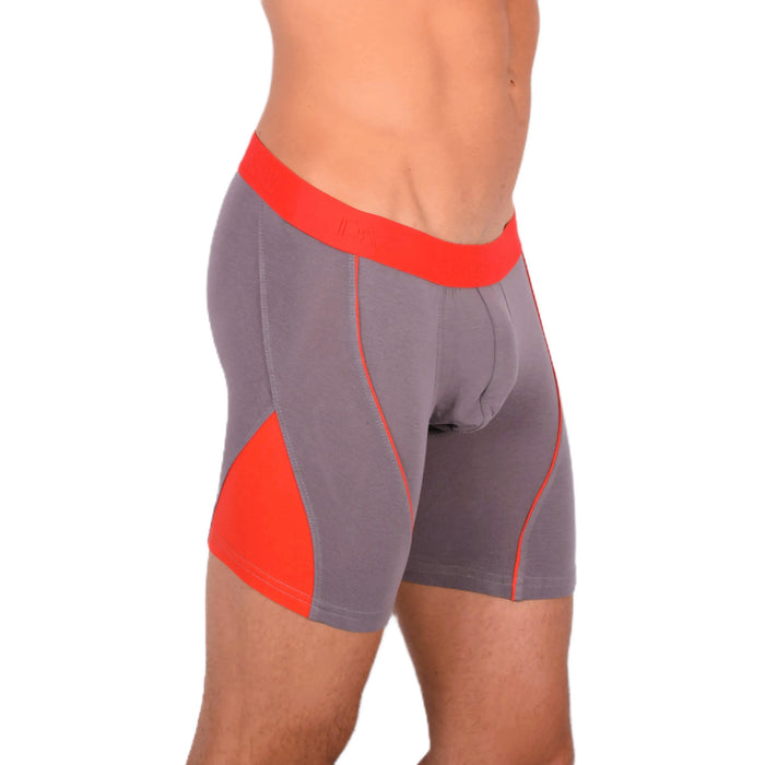 Doreanse Boxer Brief Micro Modal Casual Cotton  Grey-Red Combo 1754 10