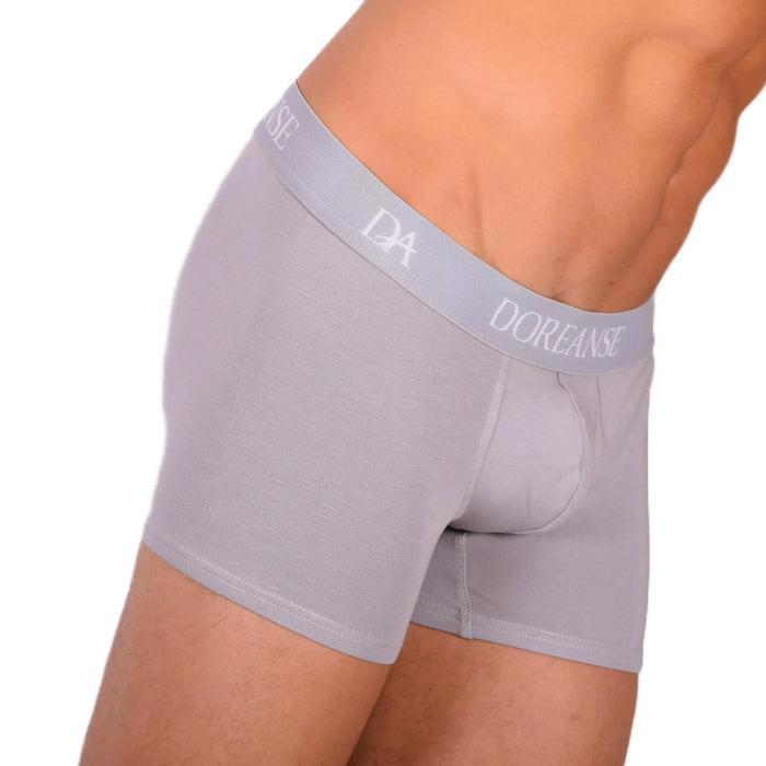 Doreanse Boxer Shorty Boxer décontracté en coton mélangé gris 1767 6