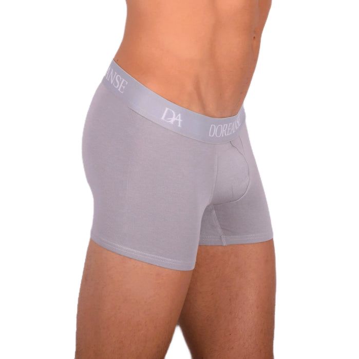 Doreanse Boxer Shorty Boxer décontracté en coton mélangé gris 1767 6