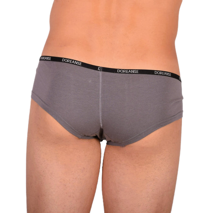 Boxer DOREANSE Hipster Mini Trunk Micro-Modal Gris 1781 7