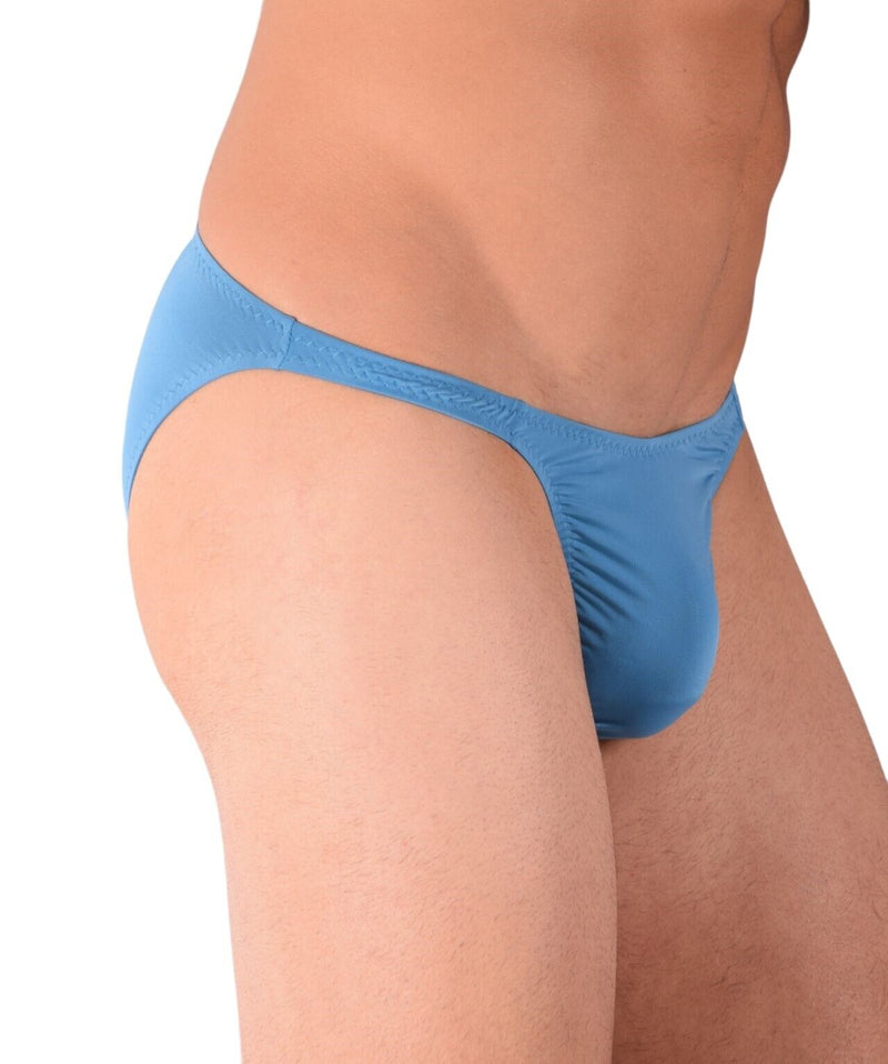 Skinz Swim-Briefs Smooth Front Mens Bikini-Cut Swimwear Saphire 4511 1