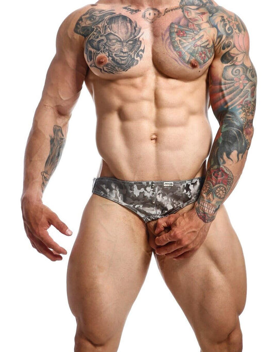 MOB DNGEON Jock Open Front With C-Ring Jockstrap Camouflage Titanium-Camo DMBL01