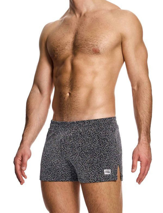 Knitted Shorts MODUS VIVENDI Crackled Slim Fit Retro-Shorts Yarns Grey 25361 85