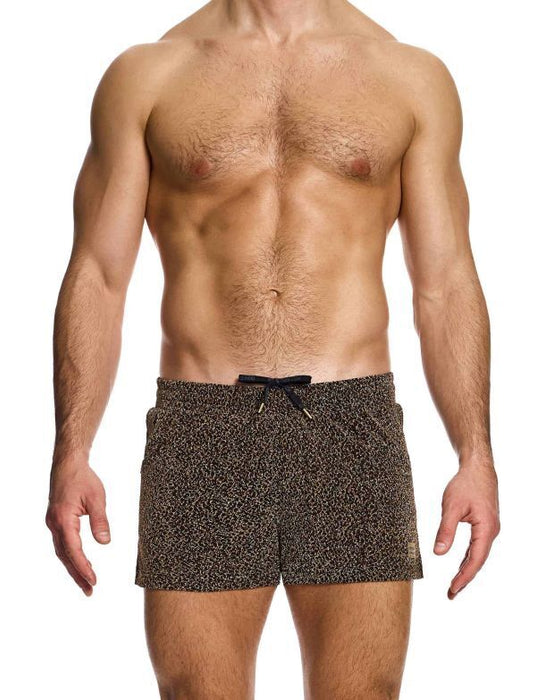 Knitted Shorts MODUS VIVENDI Crackled Slim Fit Retro-Shorts Yarns Brown 25361 85