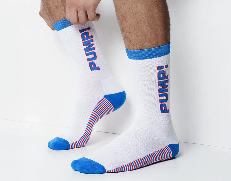 PUMP! Socks Velocity Crew Sock Terry Knitted Toe Ribbed Leg 41011 3