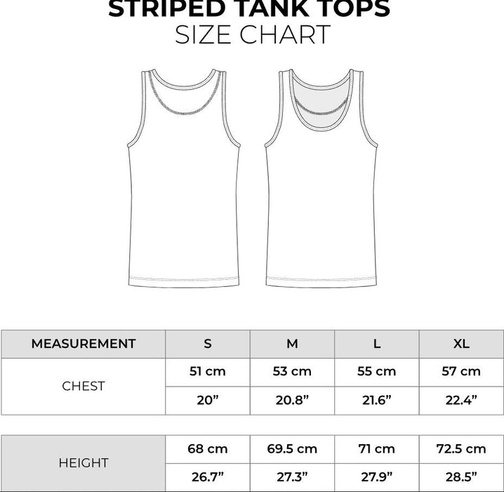 PUMP! Navy Striped Tank Top Lightweight Micromesh UVPF 50+ Sun Protection 14021