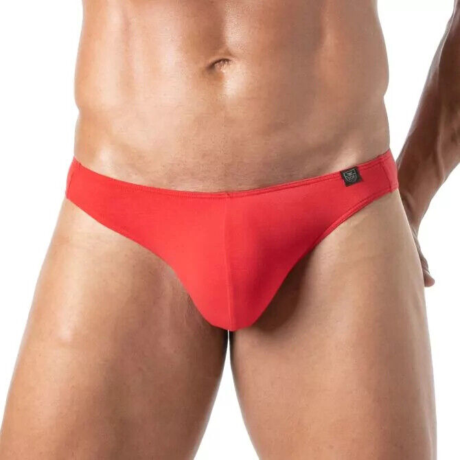 TOF PARIS Champion Thongs Bi-Stretch Unlined Red Cotton Thong 78