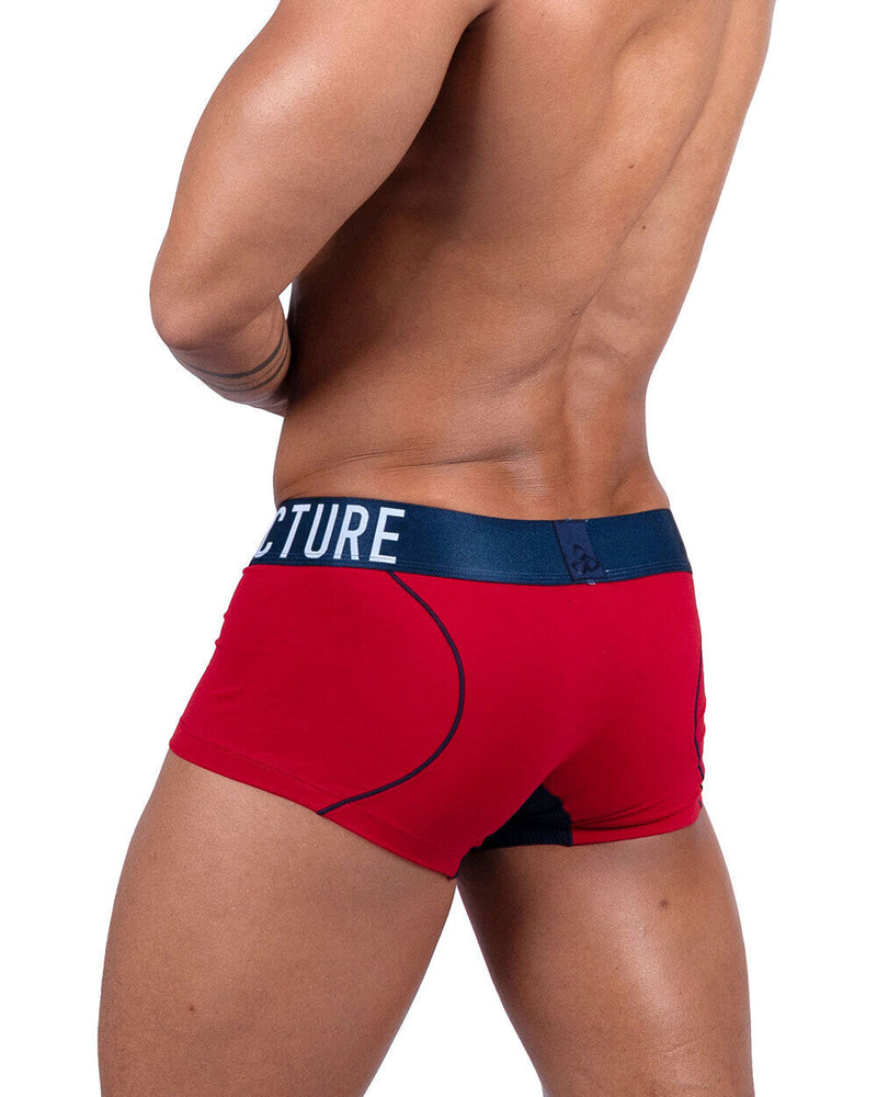 PRIVATE STRUCTURE Boxer long Trunk Athlete Rouge Falcon 4389 103