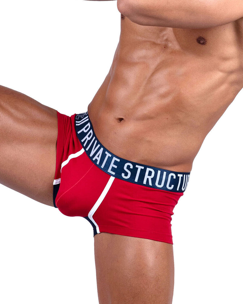PRIVATE STRUCTURE Boxer long Trunk Athlete Rouge Falcon 4389 103