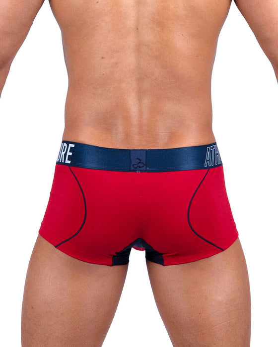 PRIVATE STRUCTURE Long Boxer Trunk Athlete Red Falcon 4389