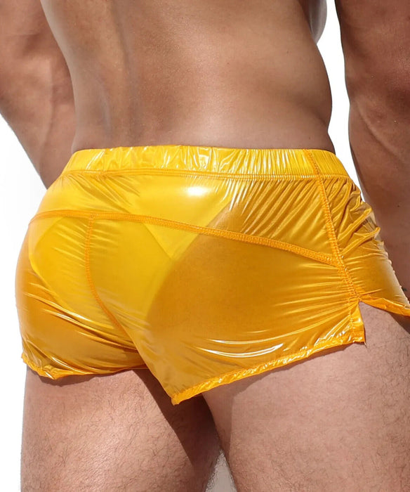 RUFSKIN Swimwear ZUKO Swim Shorts See-Through 100% Nylon Yellow 2.0