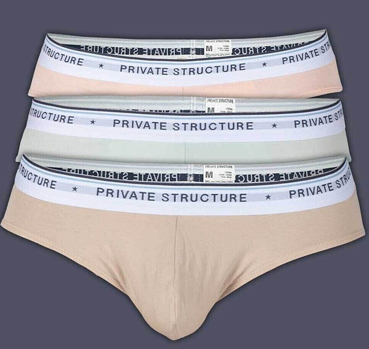 3pcs PRIVATE STRUCTURE Elements Mini Brief Earth Green Sand Nude Quartz 4395