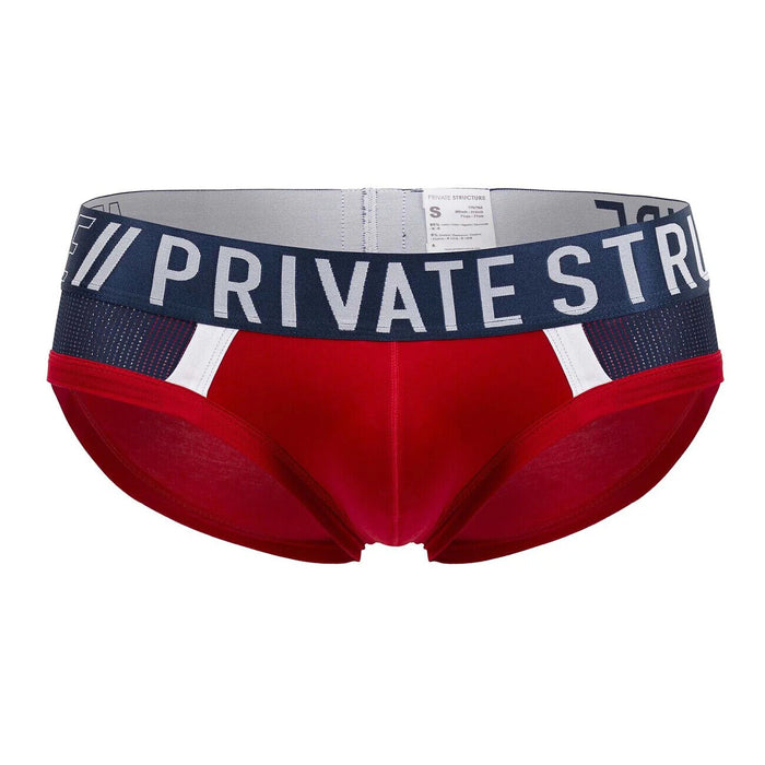 PRIVATE STRUCTURE Cotton Brief Athlete Mini Briefs Red Falcon 4388 104