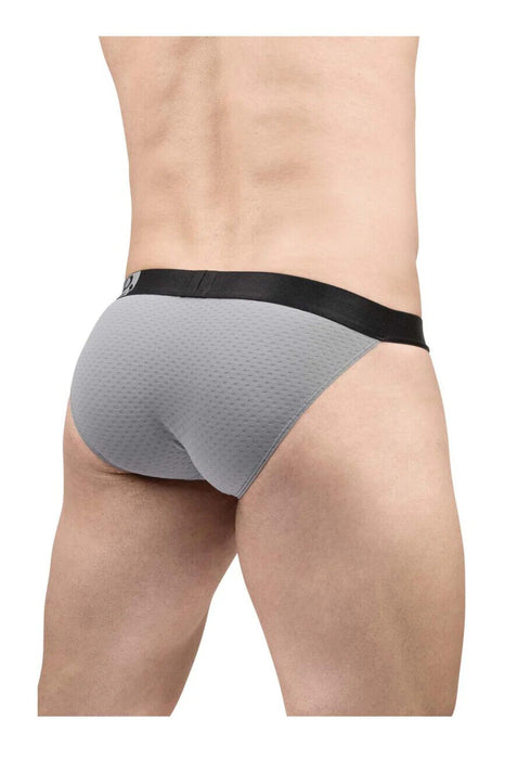 ErgoWear MAX Flow Bikini Briefs 3D-Pouch Micro Perforated Brief Gray 1683