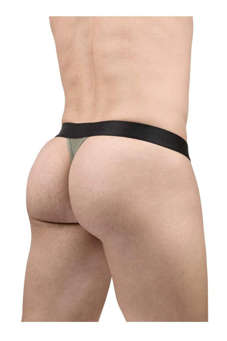 ErgoWear String MAX Flow 3D Pouch Micro-Perforated Thong Smoke Green 1677