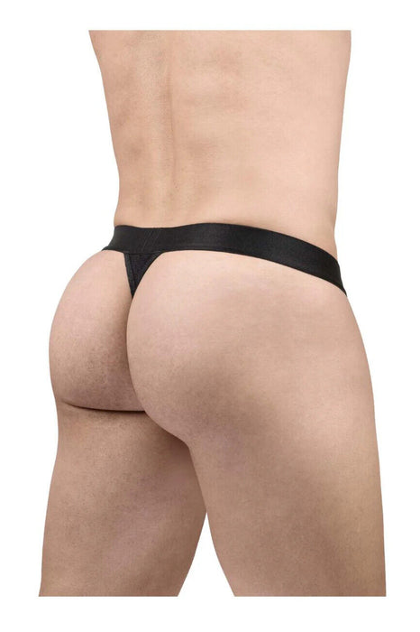 ErgoWear Thong MAX Flow 3D Pouch Micro-Perforated Men G-String Black 1687