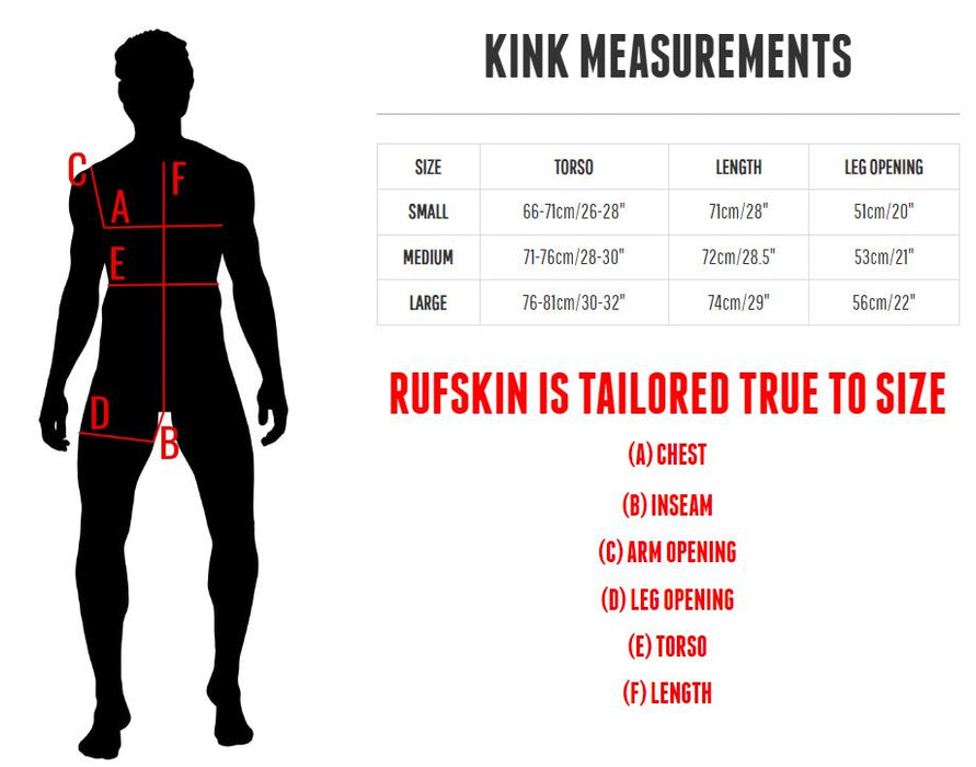 RUFSKIN Brief-Bodysuit KINK Perforated Matte Singlet Rubberized Spandex Black 33