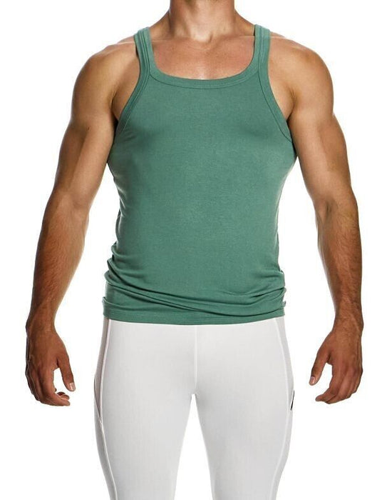 Modus Vivendi Eco Tank Bamboo Tanktop Tight Fit Sleeveless  Khaki 13431 B84