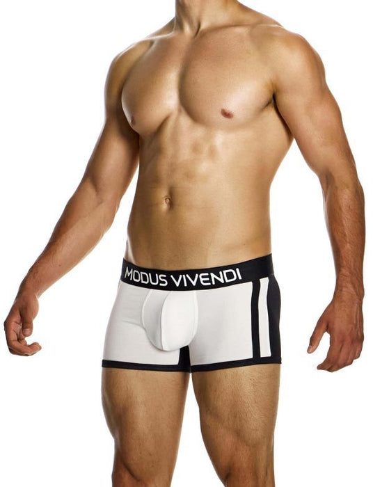 Modus Vivendi Sporty Boxer Classic Cut Jacquard Knitted Cotton 12423 Black/White