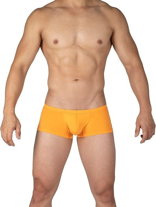 Duo Pack Two PRIVATE STRUCTURE Boxer Trunk Matt Black + Orange 4383 111